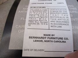 Bernhardt dining set with 8 dining chairs & two 18” leaves
