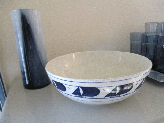 Vintage Dedham pottery bowl