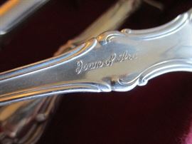 90 piece International Sterling flatware set. “Joan of Arc” pattern