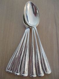 Sterling silver set of spoons