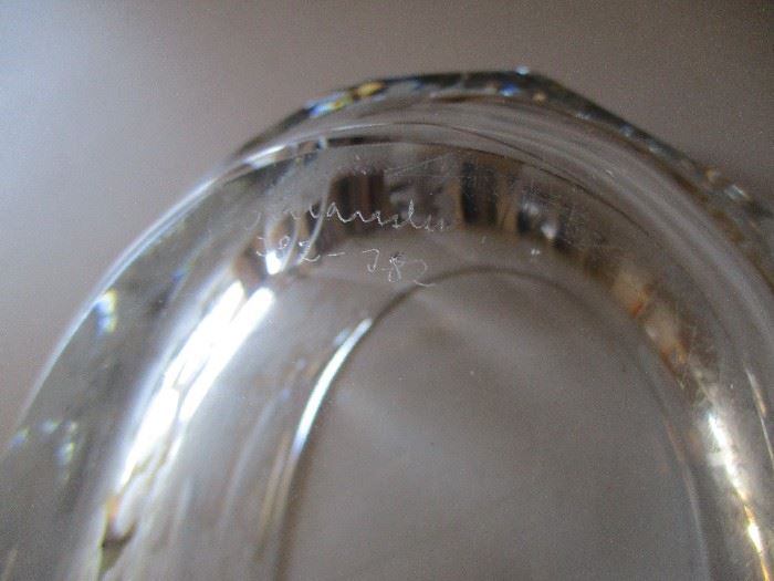 Kjellander cut glass vase