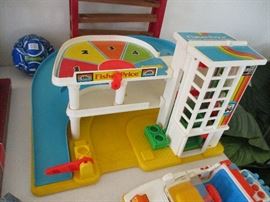 Vintage Fisher Price Little People Garage. There are no accessories