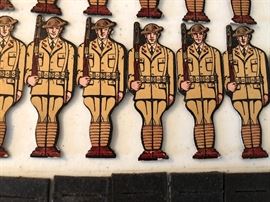 WWI Dough Boy cardboard toy soldiers