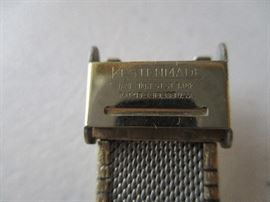 Vintage 10kt gf Wittnauer Dual-Time Zone wrist watch in working condition