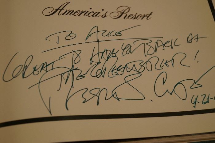 President Clinton Autographed Greenbriar Book 