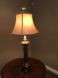 BRASS/MARBLE LAMP