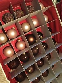 CHRISTMAS ORNAMENTS AND TREES. SOME FROM BRONNERS