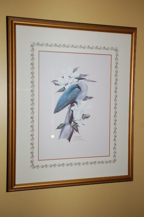 Blue Heron by Art La May, signed and numbered 1259/1700
