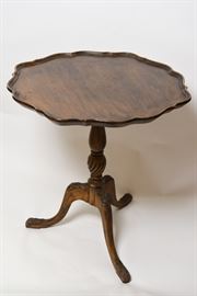 Wooden Three Leg Side Table