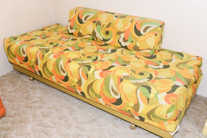 Small Vintage Foam Couch 