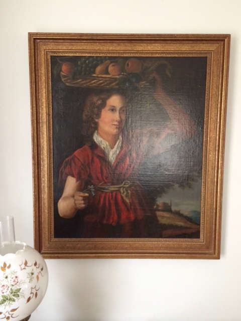 Antique oil painting.  Nicely framed. 30"wide x 36" tall