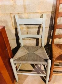 Wood Cane Chair.