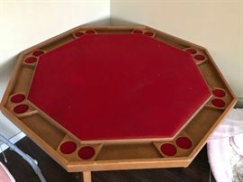 Vintage folding card table