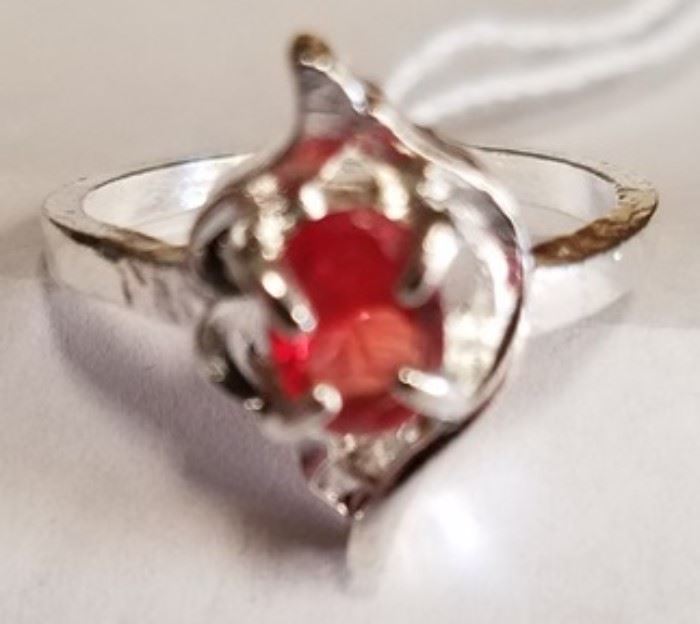 .925 Sterling Silver rings Size 7.5