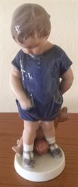 Royal Copenhagen Denmark Little Boy w Bear #3468