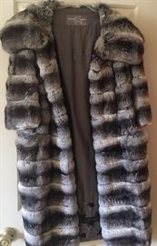 Vintage Chinchilla Coat William Baer Furs Beverly Hills