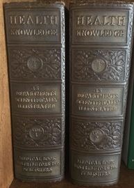 Leatherbound Health Knowledge 1931 2 each