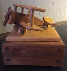 Wood Airplane Box