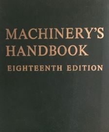 Machinery's Handbook 18th Edition 1968