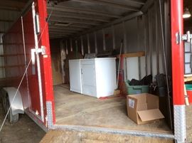 Yes and in the snowmobile trailer we have a washer and dryer for sale.