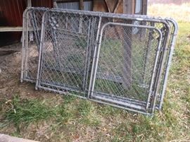 2 dog runs 28’ by 10’