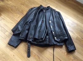XL COMPLETE LEATHER BIKING SUIT INCLUDES JACKET, VEST AND CHAPS