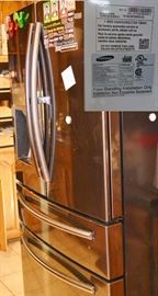 4 door stainless steel samsung refrigerator