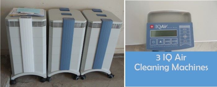 3 Air IQ Air cleaning machines
