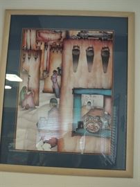 Framed art in many styles.  Many original pieces and signed editions.  Santa Fe and Southwestern styles included