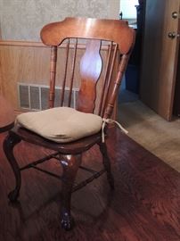 Set of 4 spindle back chairs (current not vintage)
