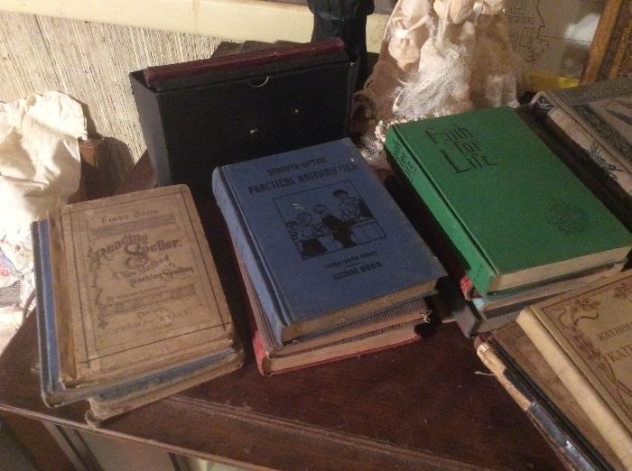 100 year old school books. 