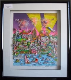 Fazzino " Thanks for the Memories" Cleveland, Limited Edition 3D. Signed and numbered.