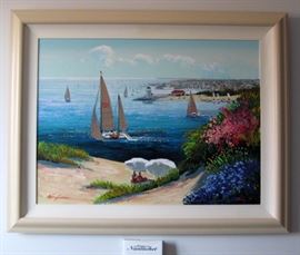 Kerry Hallam, Acrylic on canvas 45"x 36" 