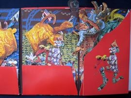 Red Grooms "Ruckus Rodeo" 3D book.