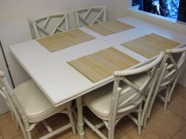 Dinning table 60" x 36" w/2 ex. boards.  
