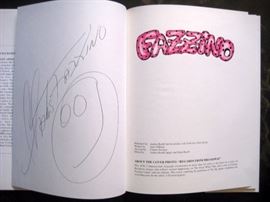 FAZZINO signed art book.