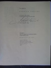 Charles Fazzino, Limited Edition signed art book. 
