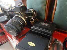 Konica Autorefly T.C. Camera and a Minolta Camera.