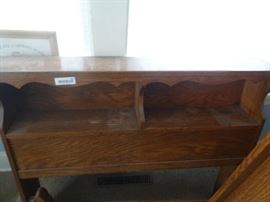 Twin size bed foot board, head board, rails.