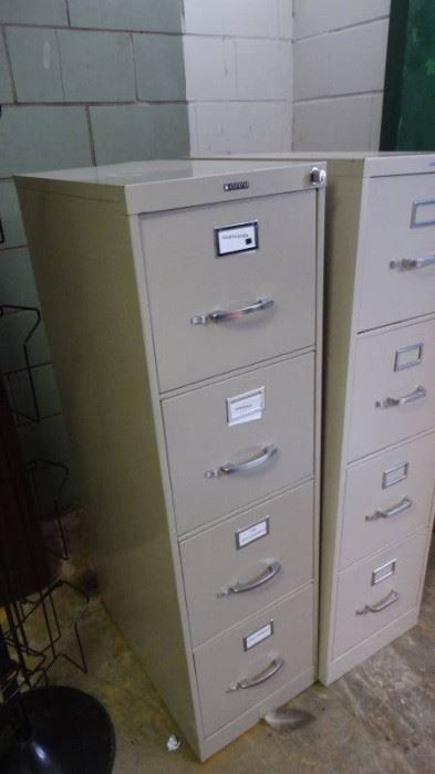 2 4-Drawer file cabinet.