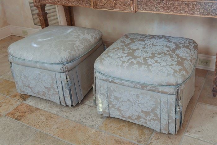 PILLOW TOP DOWN FILLED OTTOMANS BY CAL-MODE