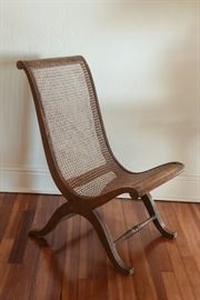 CANED REGENCY STYLE SIDE CHAIR