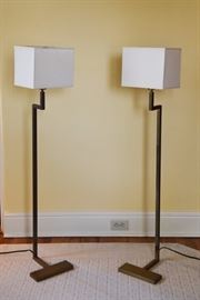 PAIR OF CONTEMPORARY FLOOR LAMPS