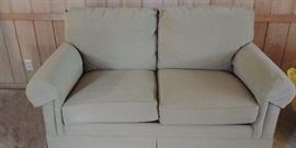 Barely used-Like new Ethan Allen Loveseat - Light Olive/Sage color very neutral comfortable and quality!