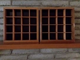 Shot glass display shelving