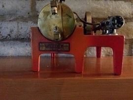 ANTIQUE  WEEDEN CAST IRON & BRASS STEAM ENGINE