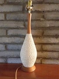 MCM / Vintage floral lamp base