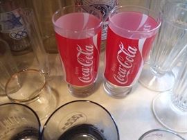 Vintage Coca Cola glasses