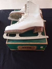 1960's Hyde Athletic Ice Skates, Ladies Size 7