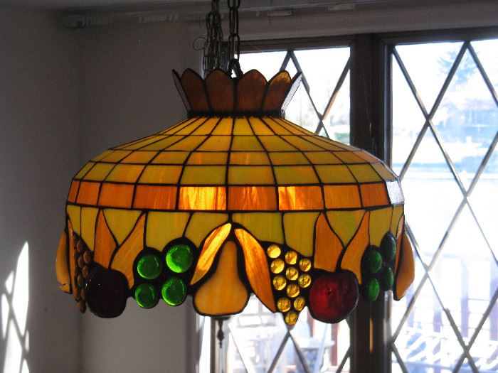 Stained Glass Fruit Kitchen Chandelier